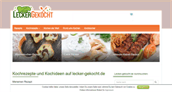 Desktop Screenshot of lecker-gekocht.de