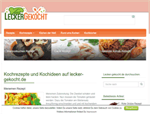 Tablet Screenshot of lecker-gekocht.de